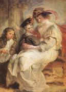 Peter Paul Rubens, Helene Fourment and Her Children,Claire-Jeanne and Francois (mk05 )